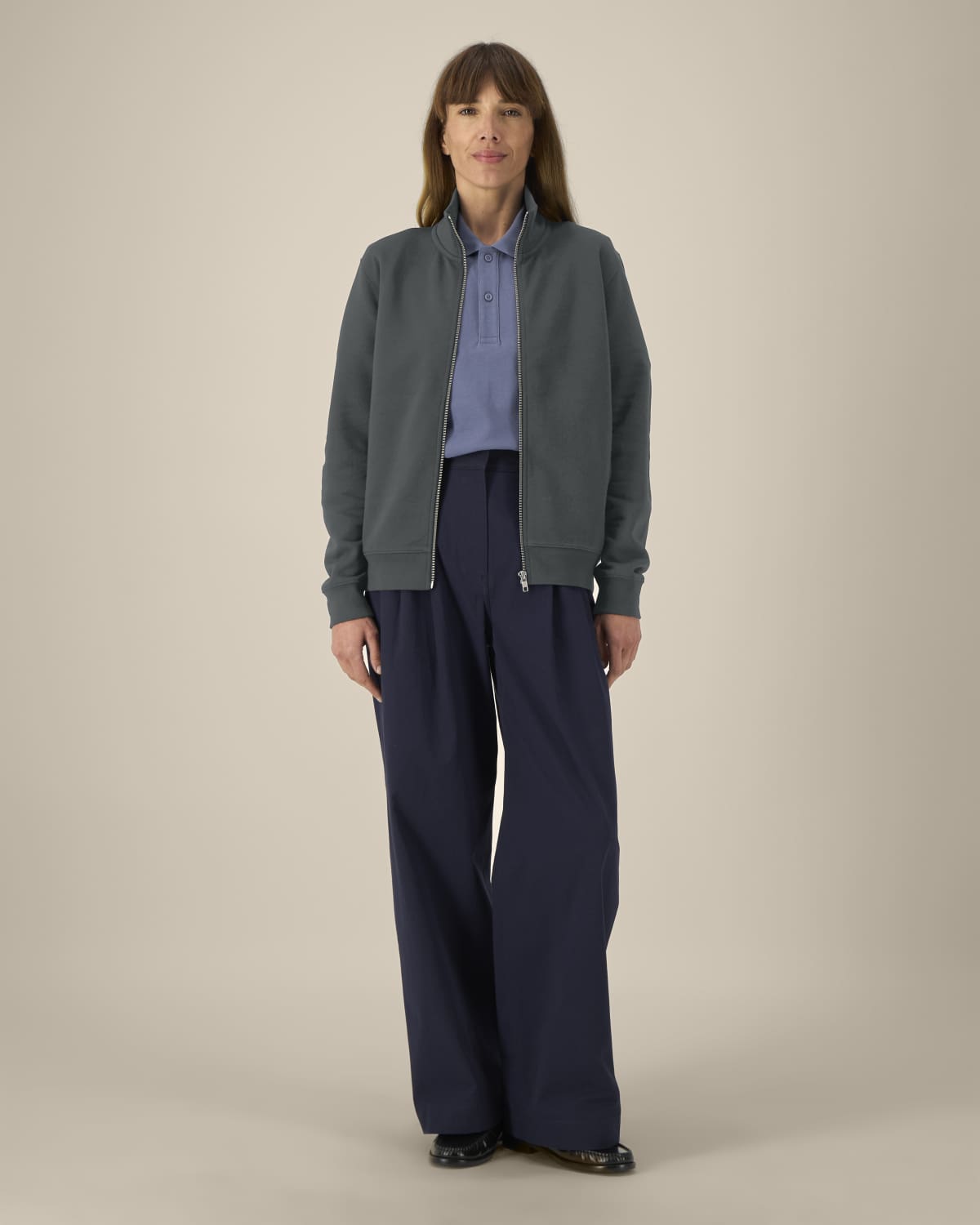 Sweat zippé Trailer 2.0 col montant unisexe Stanley Stella