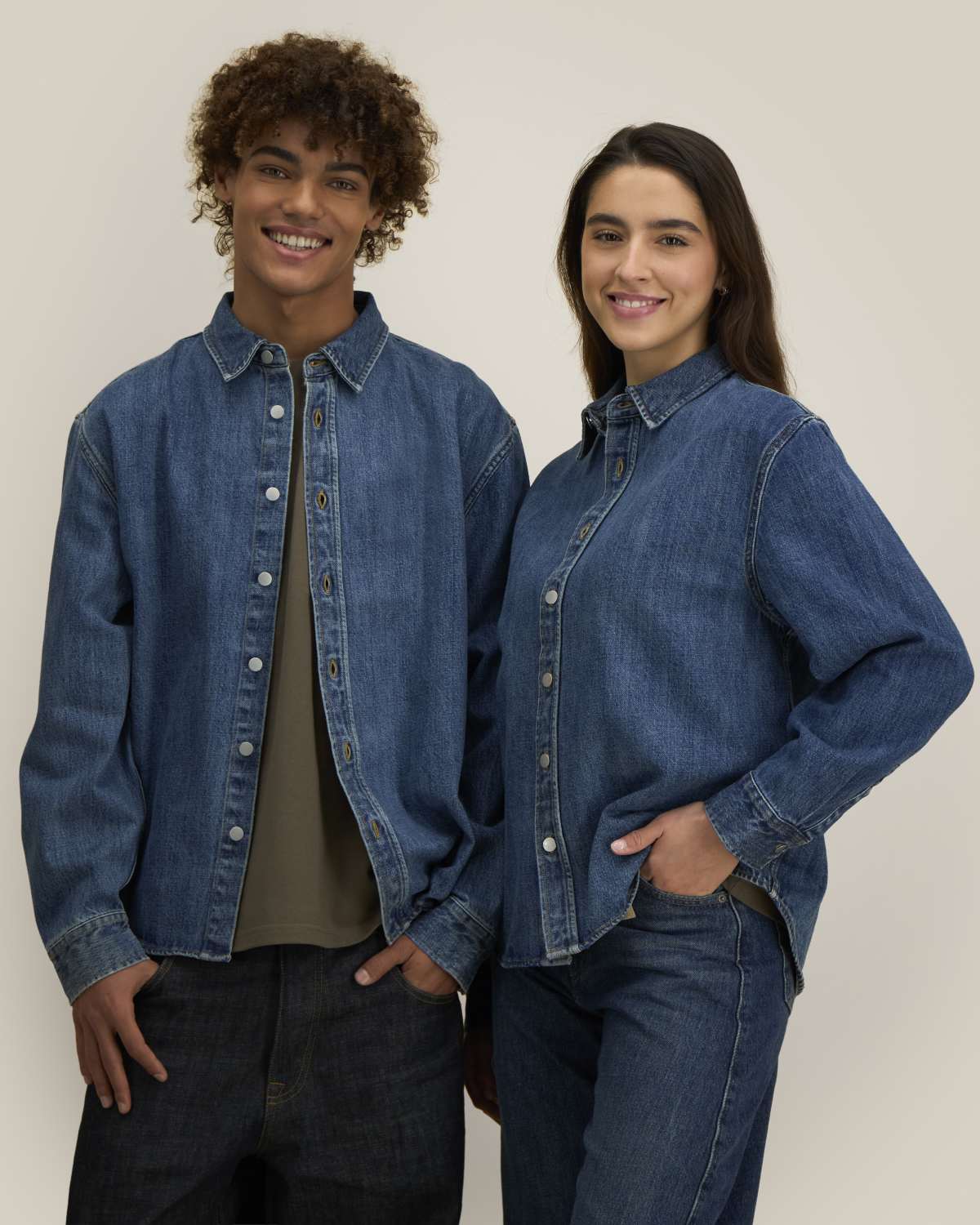 Surchemise Palmer unisexe en denim